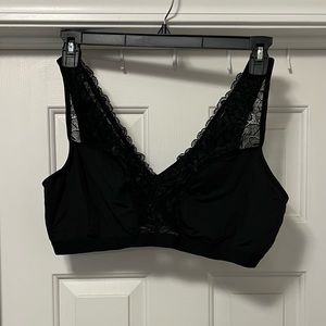 Torrid satin/lace wireless sleep bra